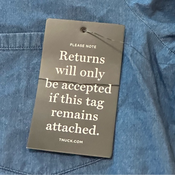 Tuckernuck Lightweight Denim Callahan Shirt Dress Cotton Blue Womens Size Medium - Picture 10 of 14